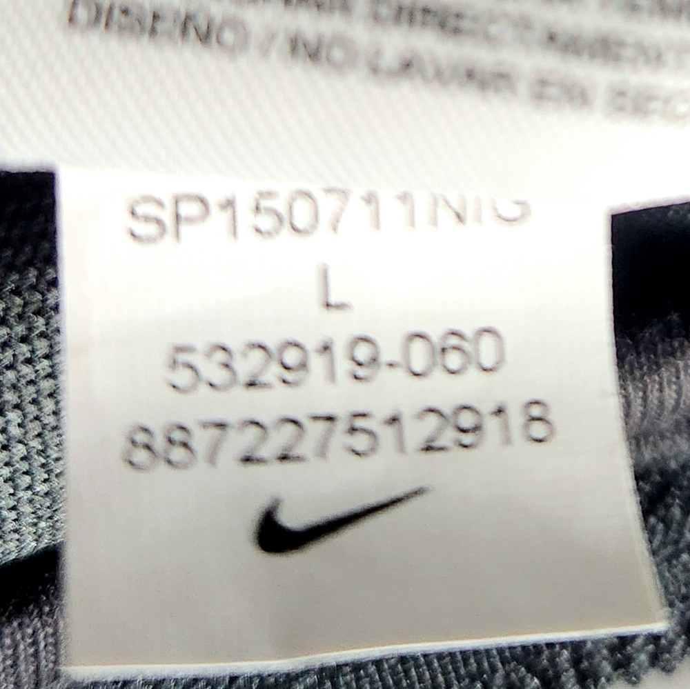 Nike Striker Chevron Track Jacket Mens L Grey Raglan 532919 060 Polyester Zip - Picture 14 of 14
